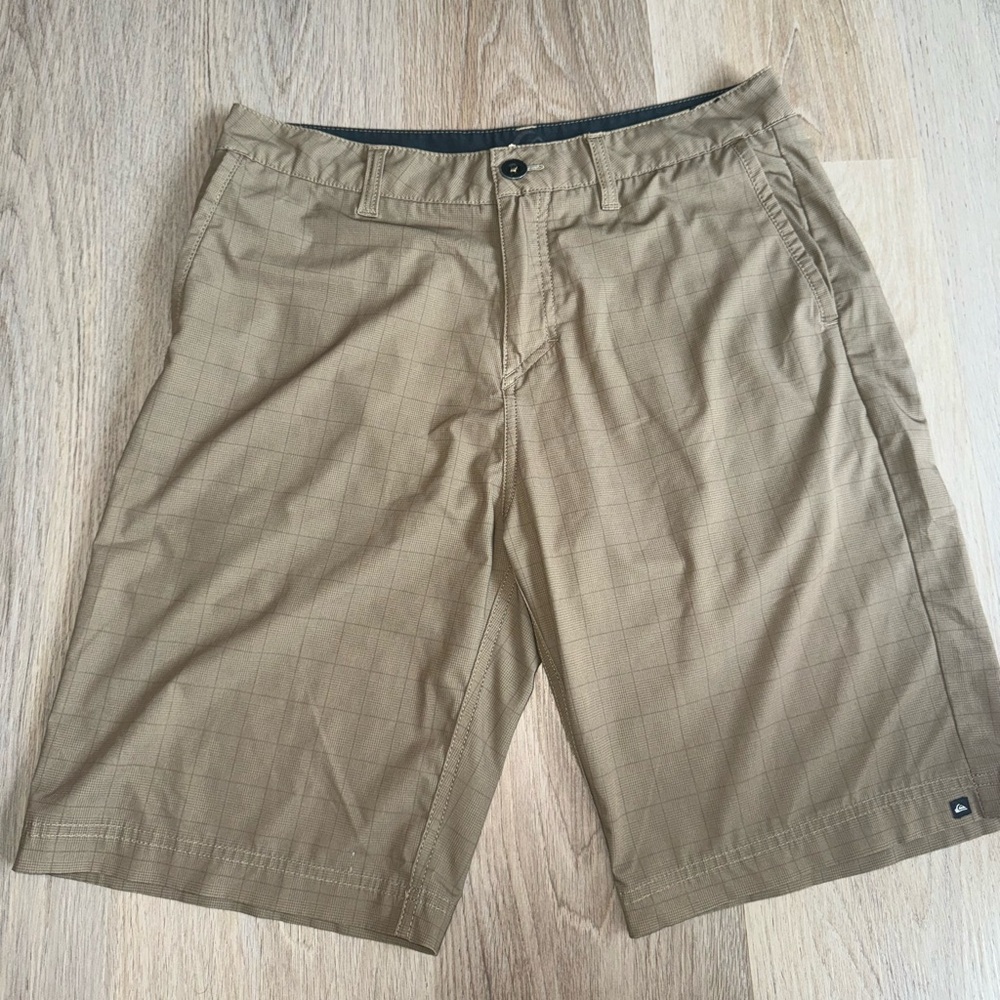 Men’s Y2K Tan Quicksilver Board Shorts - Size 30